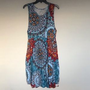 Colorful sleeveless dress